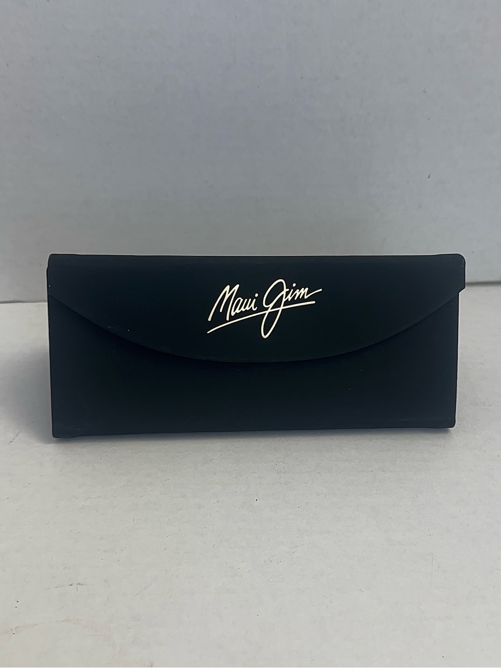 Maui Jim Black Gold Trifold Sunglasses Case w Cleaning Cloth Large